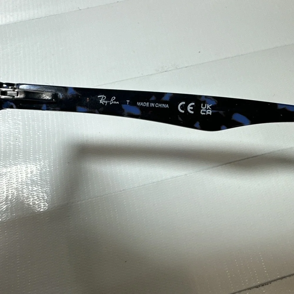 Ray-Ban Eyeglasses RB 5228 8424 Spotted Blue Havana Square Frame 53[]17 140